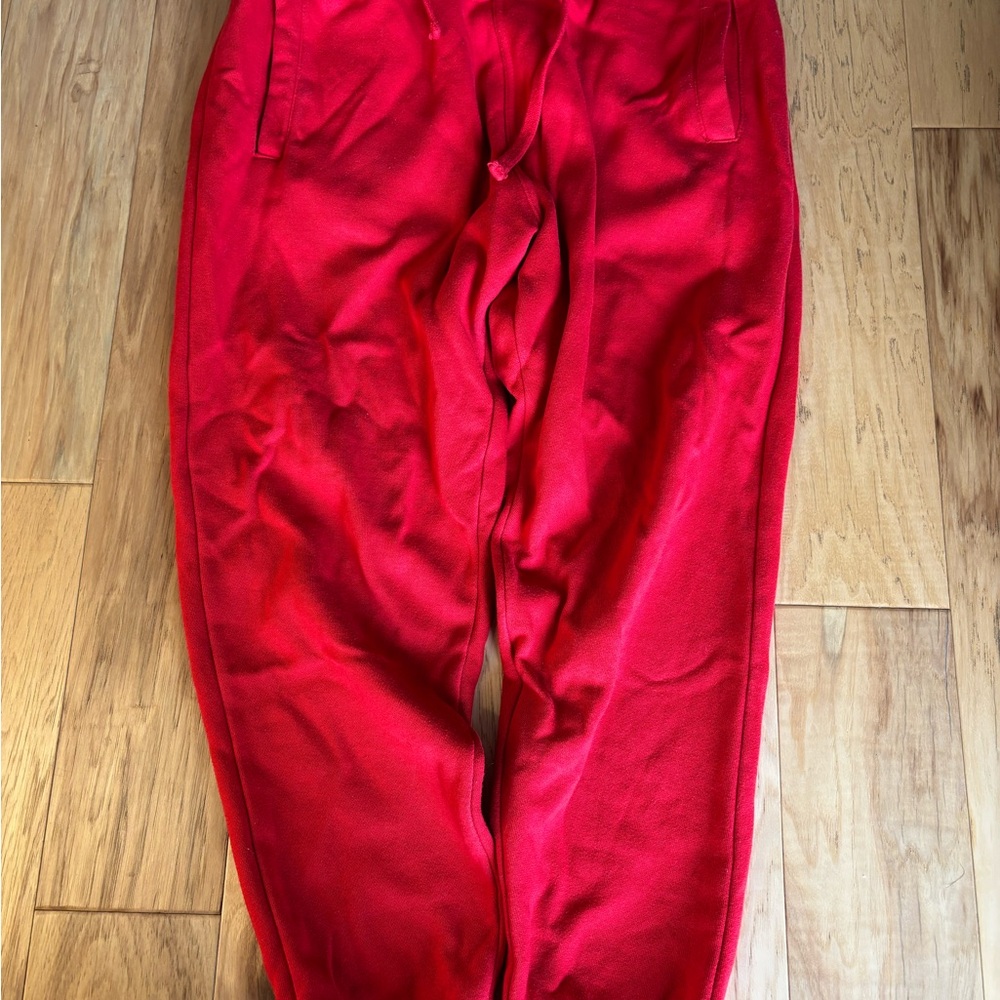 Vibrant Red Jogger Pants